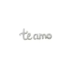 GENERICO - Globo Metálico Te Amo Plateado