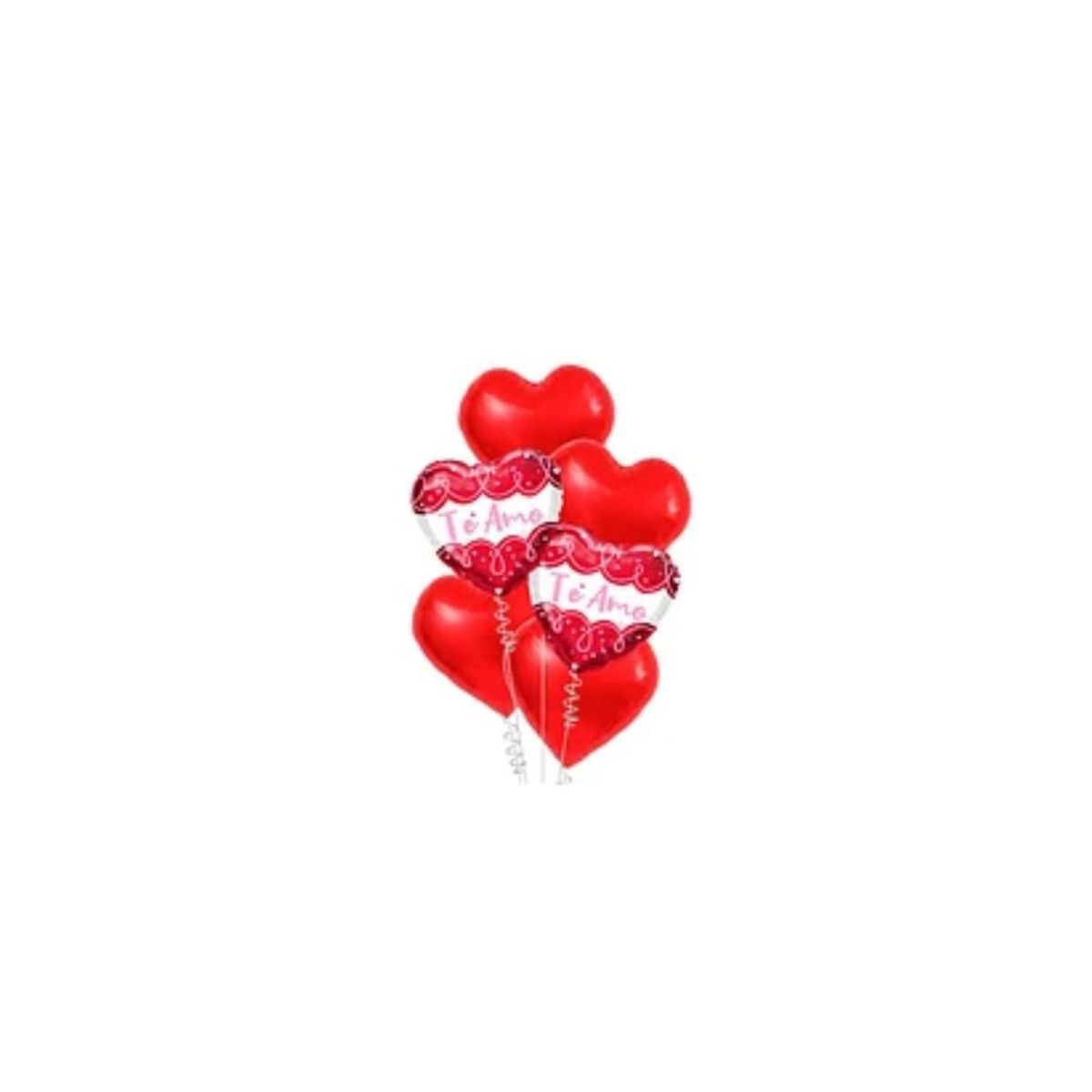 GENERICO - Set De Globos Metalicos Te Amo 6pcs