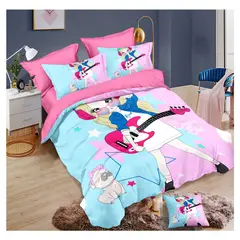 COMPRAPO - Cubrecama Quilt Infantil Juvenil Liviano 1.5 Pza Girls And Rock