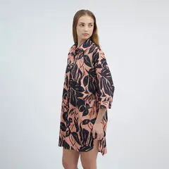 GUINDA - Vestido con Detalle en Tachas y Manga 34 Ankara -