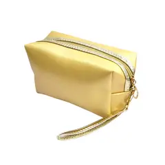 MISSI BEAUTY - Cosmetiquero Liso Dorado L