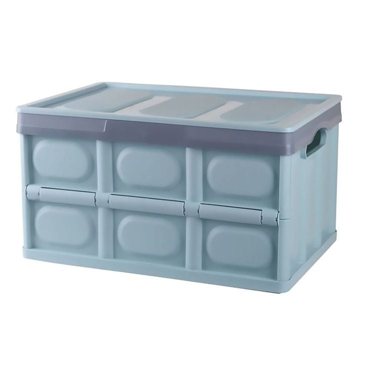 CRUSEC - Caja De Almacenamiento Plegable De Plastico Organizador - Azul