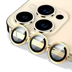 GENERICO - Lámina Vidrio Premium Camara Para iPhone 15Pro-15PM Dorado
