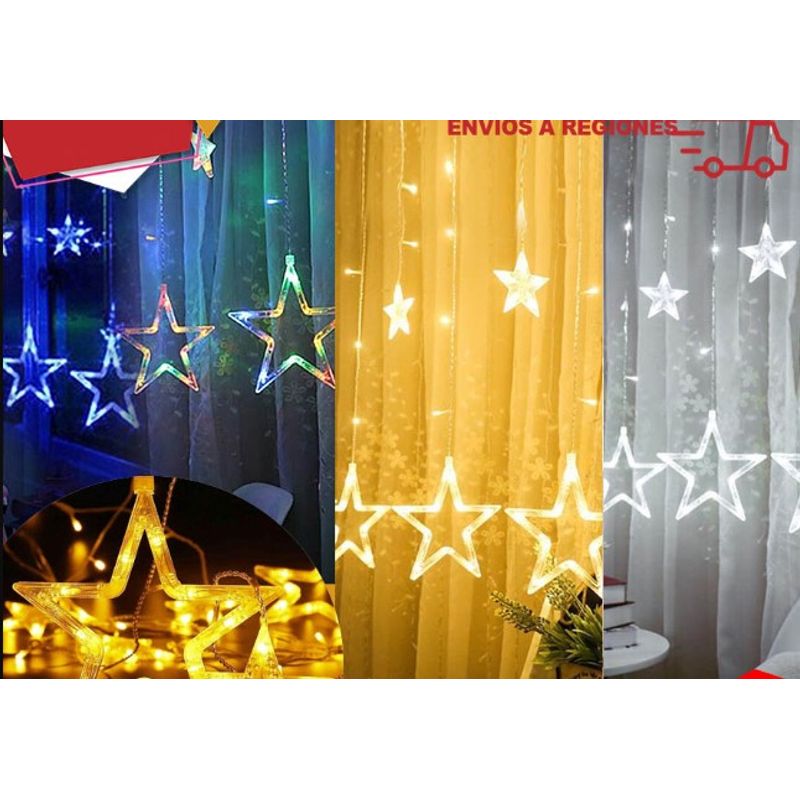 GENERICO - Cascada Estrella Enchufe Multicolor