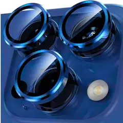 GENERICO - Lámina Vidrio Premium Camara Para iPhone 13Pro-13PM Azul