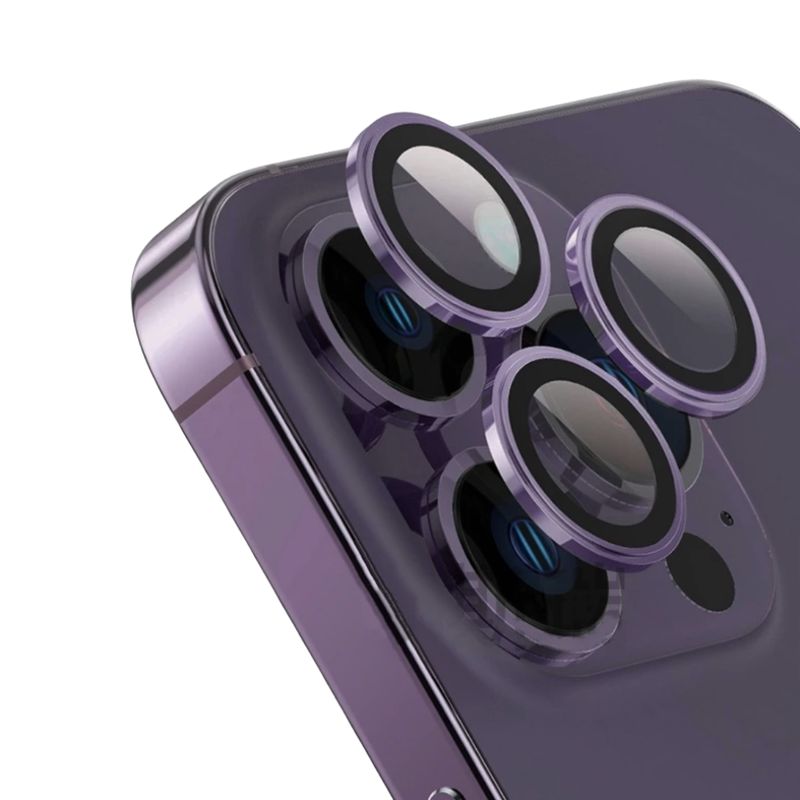 GENERICO - Lámina Vidrio Premium Camara Para iPhone 13-13mini Morado