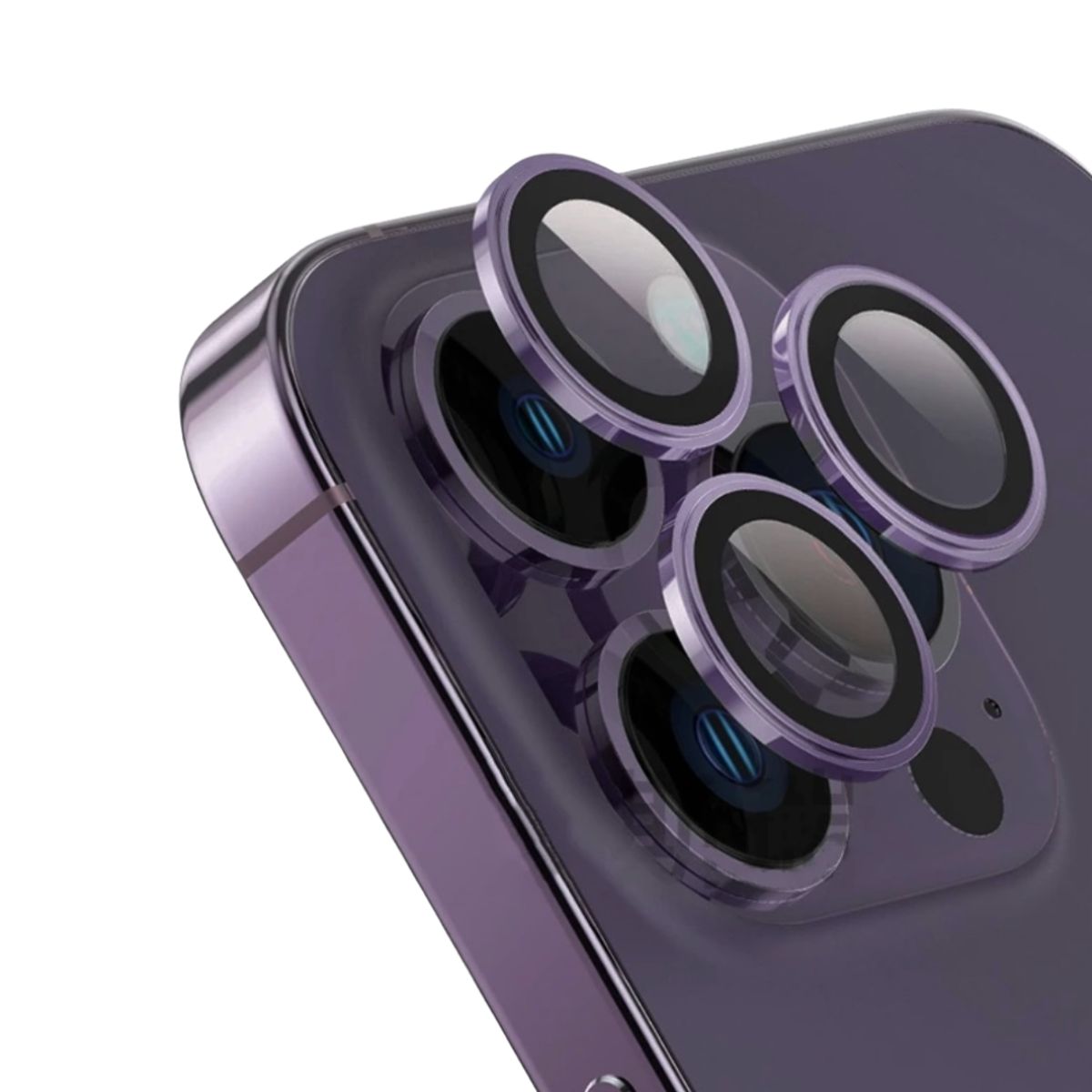 GENERICO - Lámina Vidrio Premium Camara Para iPhone 14Pro-14PM Morado