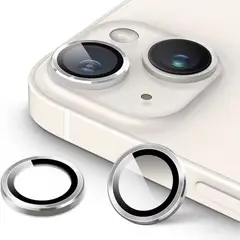 GENERICO - Lámina Vidrio Premium Camara Para iPhone 14Pro-14PM Plateado