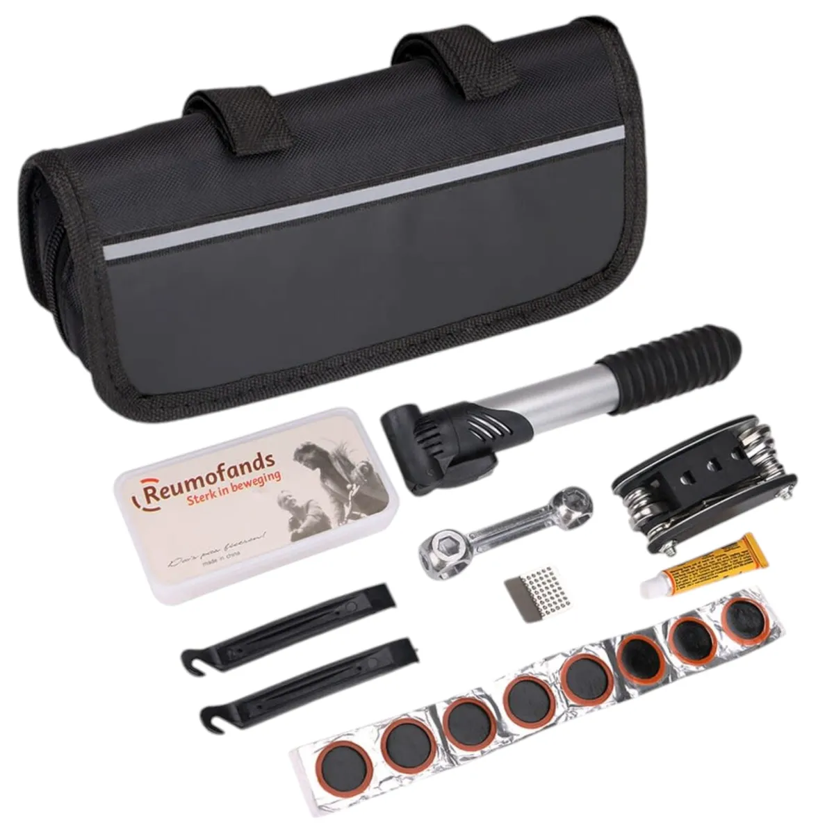 GENERICO - Kit Herramientas Bicicletas Con Bombín Y Accesorios