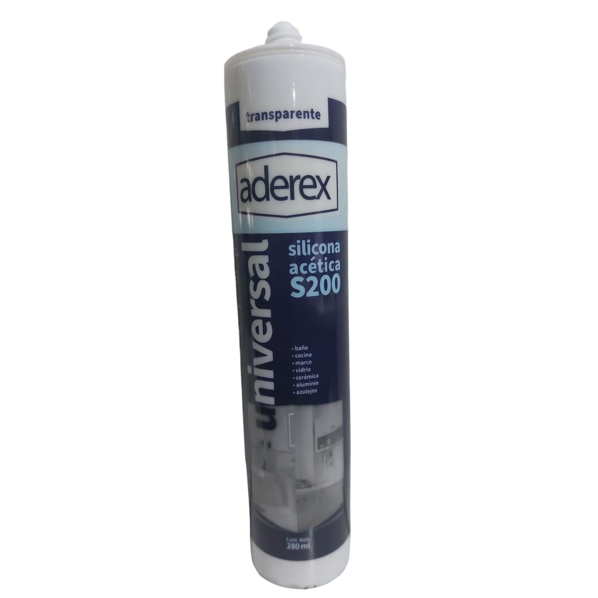 GENERICO - Silicona Sellante Universal Aderex Transparente 280 Ml.