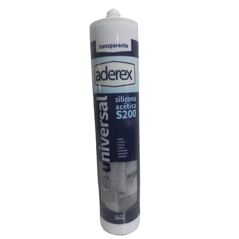 GENERICO - Silicona Sellante Universal Aderex Transparente 280 Ml
