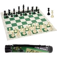 Tablero Ajedrez Profesional 30x30cm Enrollable