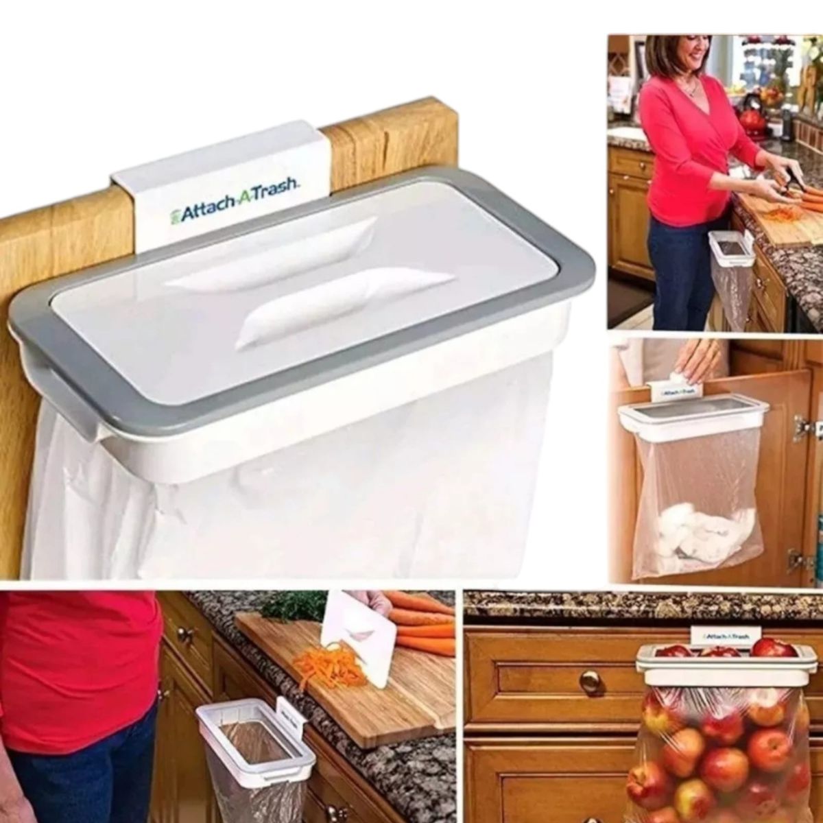 GENERICO - Soporte Basurero Porta Bolsa Puerta Mueble Cocina