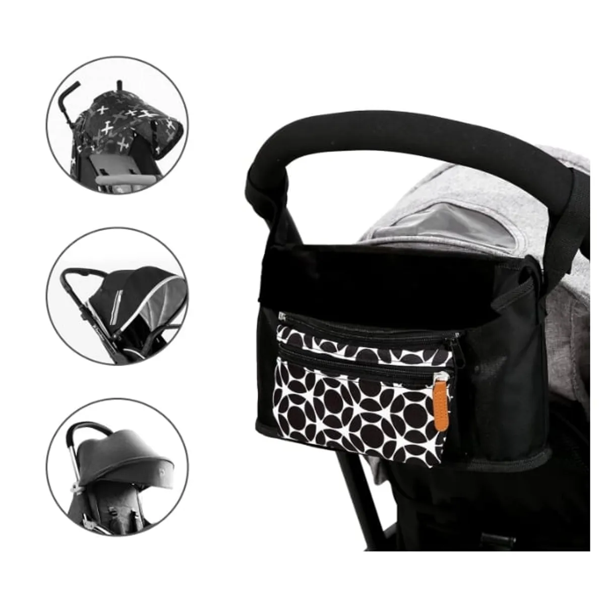 LA PEQUETERIA - Bolso organizador coche de bebé