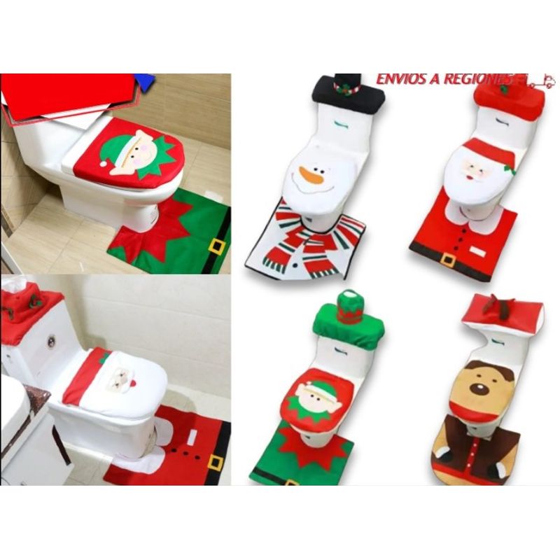 GENERICO - Set De Baño Navideño 3 Pcs Navidad