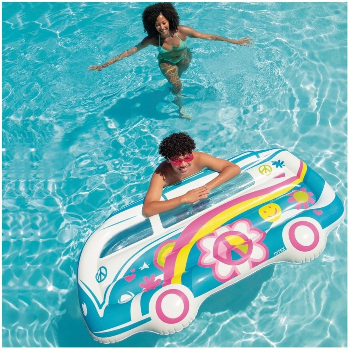 INTEX - Colchoneta Inflable INTEX Van Hippie 178 x 23 x 91 cm
