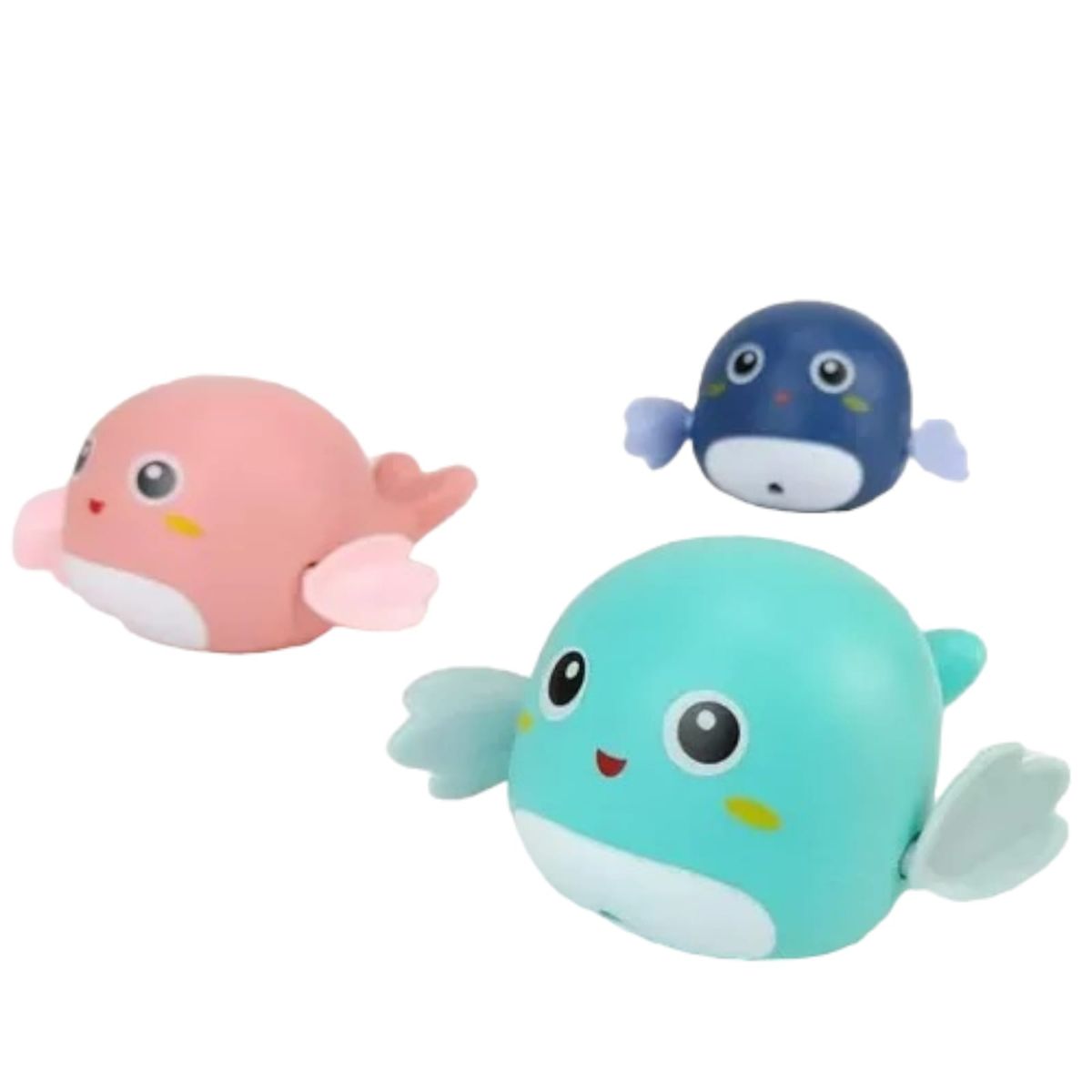 GENERICO - Pack 3 Juguete De Baño Acuático Ballena Bebes, Niños Y Niñas