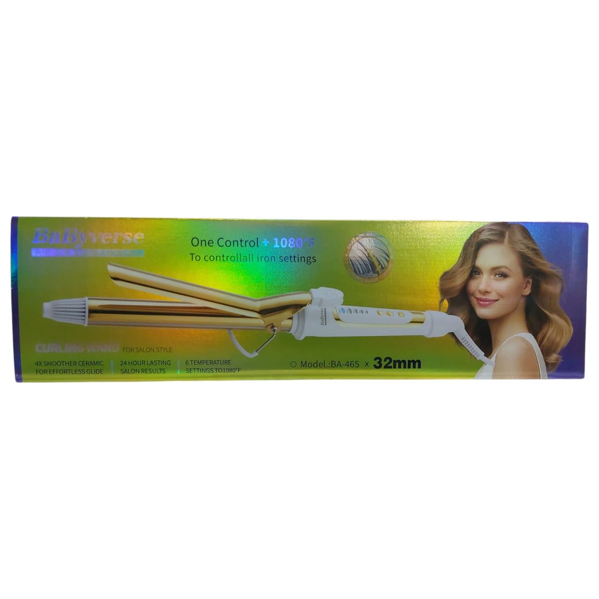 GENERICO - Rizador Encrespador Y Ondulador Antifrizz De Cabello 32mm