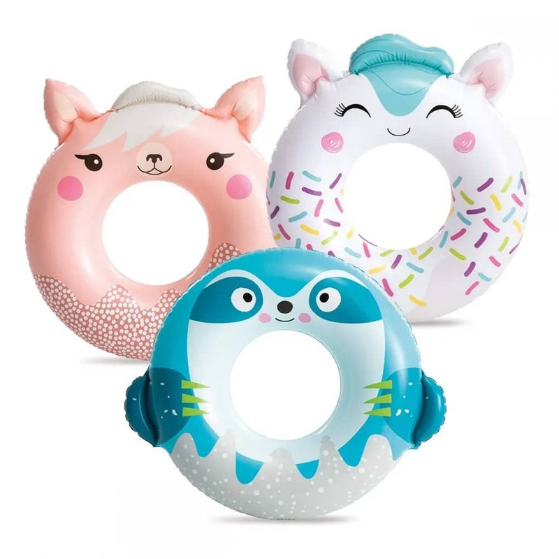 INTEX - Flotador Inflable Anillo INTEX Cute Animal Diseños Surtidos