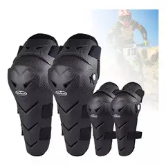 KUANGYE - Par De Rodilleras Y Coderas Motociclista Protección