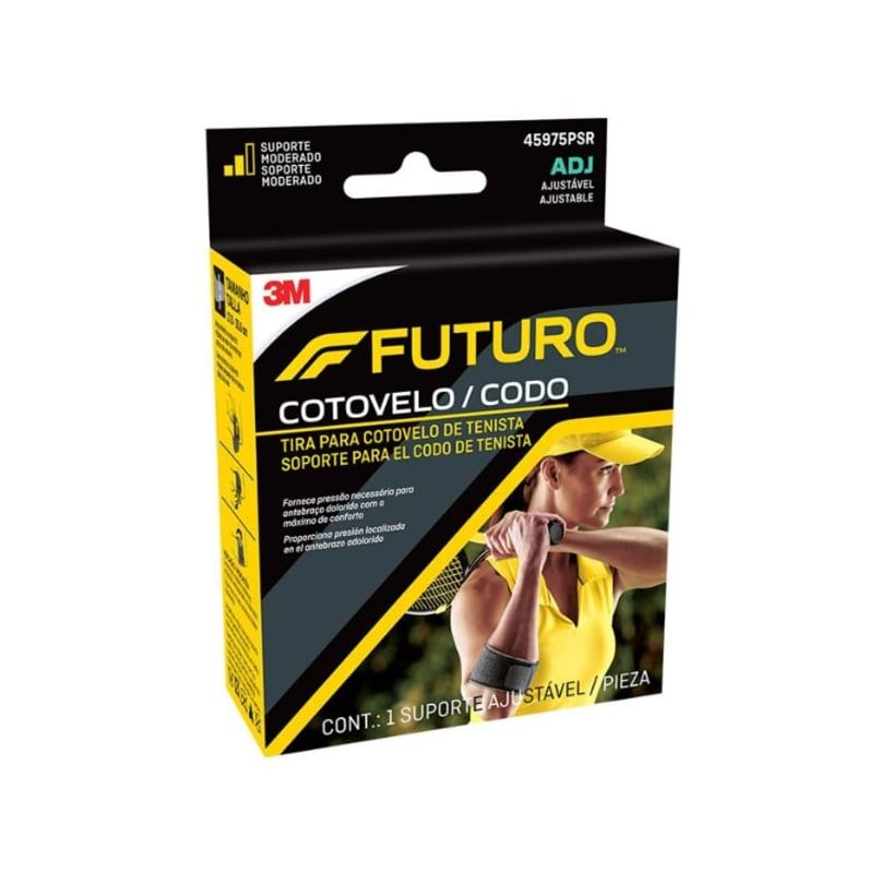 3M - Soporte de codo Tenista ajustable Futuro 3M Negro