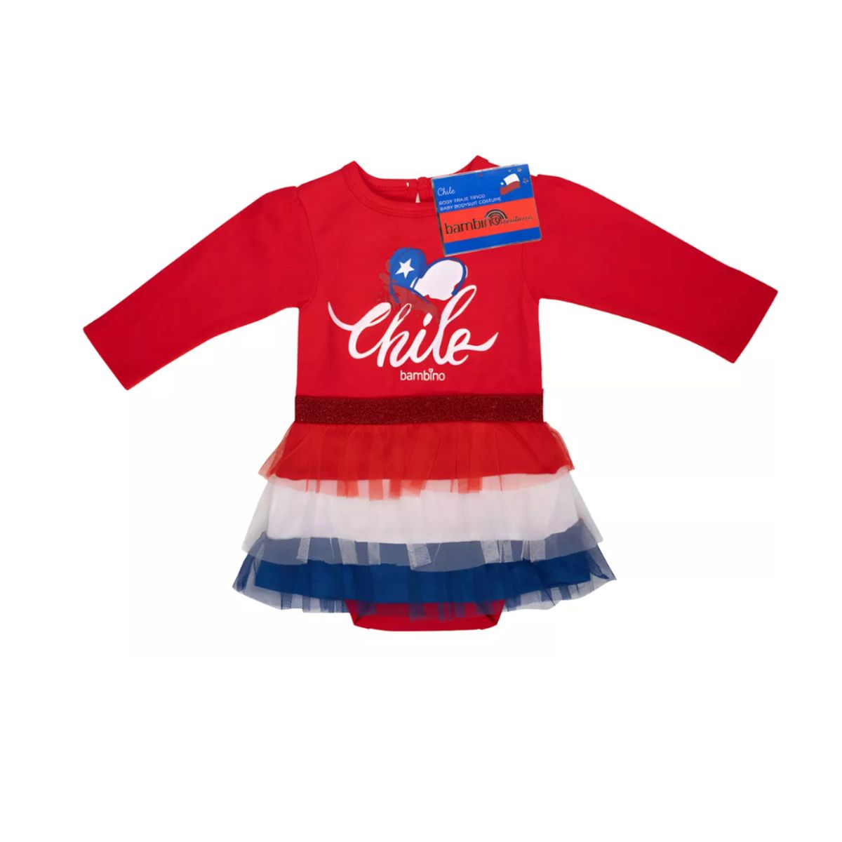 BAMBINO - Body Chile Bebe Niña Fiestas Patrias Bambino