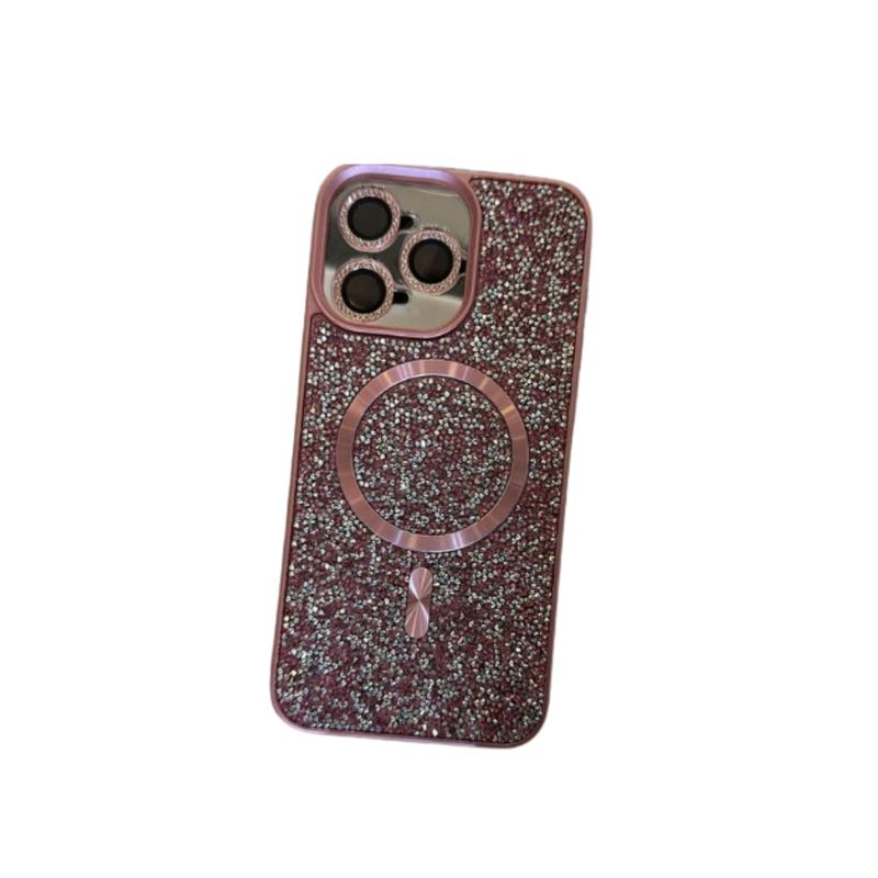 GENERICO - Carcasa Con Billantes Magsafe Para iPhone 15