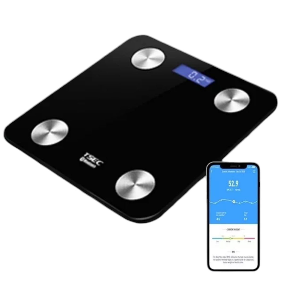 GENERICO - Báscula Digital De Grasa Corporal Con Bluetooth Inteligente