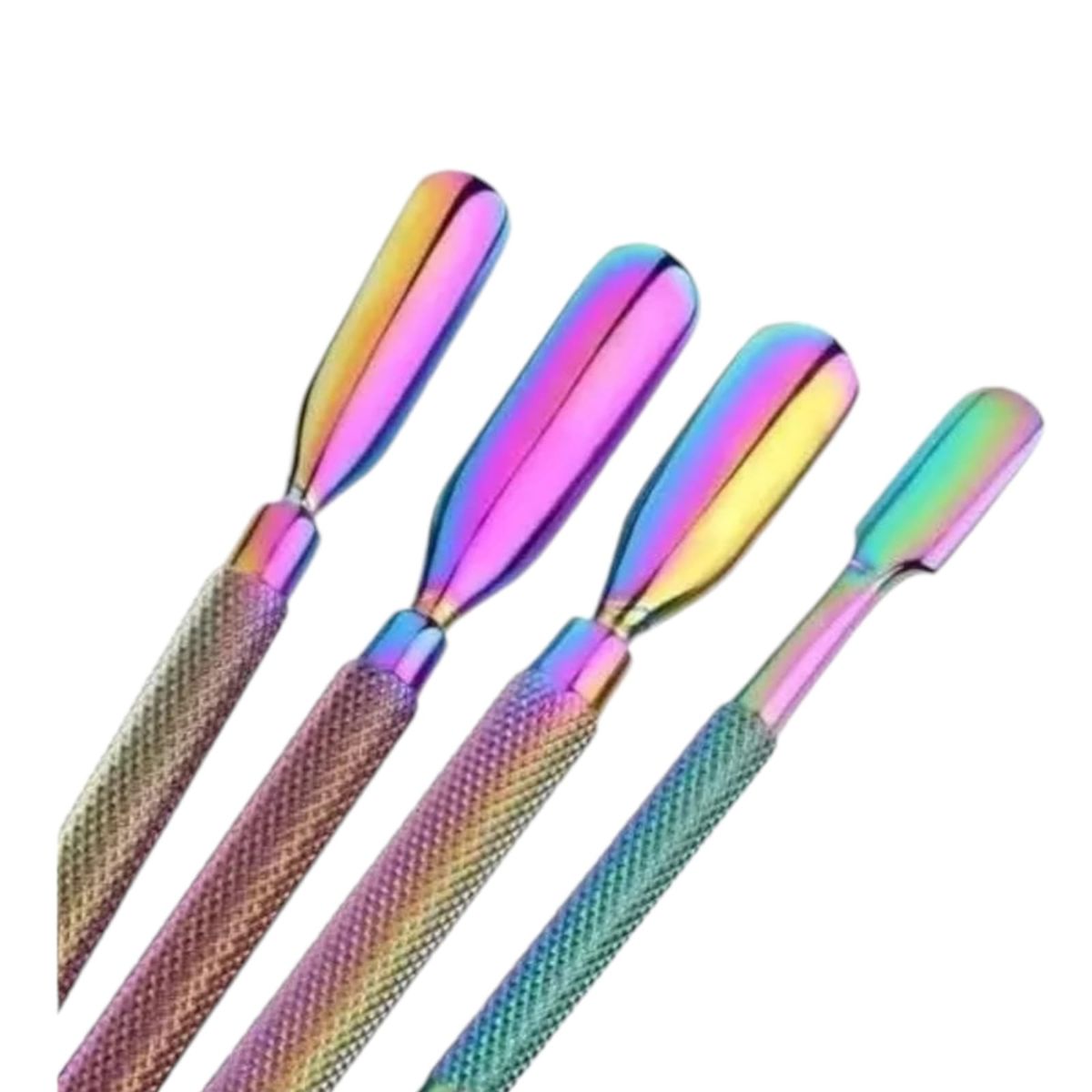 GENERICO - Set De Cuatro Repujadores De Cutículas Tornasol + Estuche