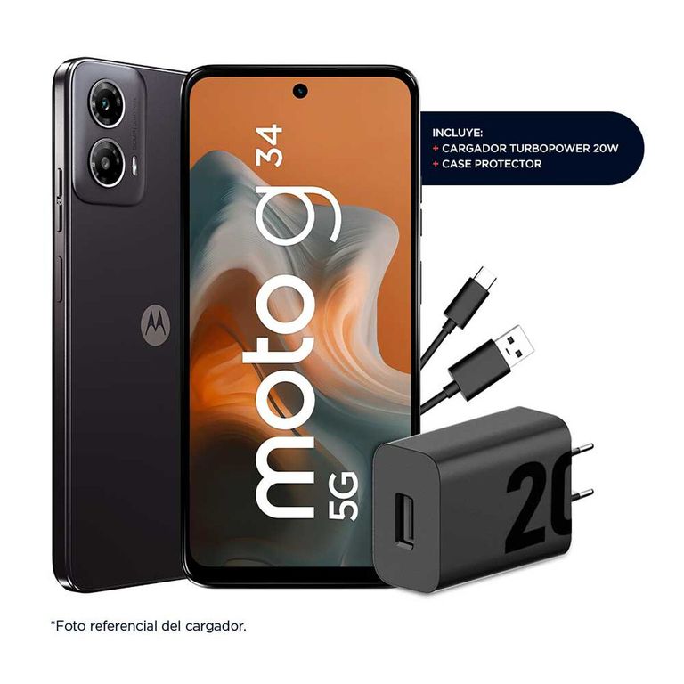 Smartphone Moto G34 256GB8GB 5G NegroLiberado