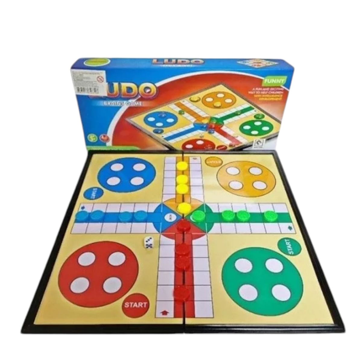 GENERICO - Juego De Mesa Ludo Magnético Mediano 24x24