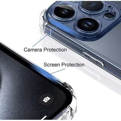 Imagen 2 del producto Carcasa Transparente Para iPhone 16 Pro + Lámina Privacidad