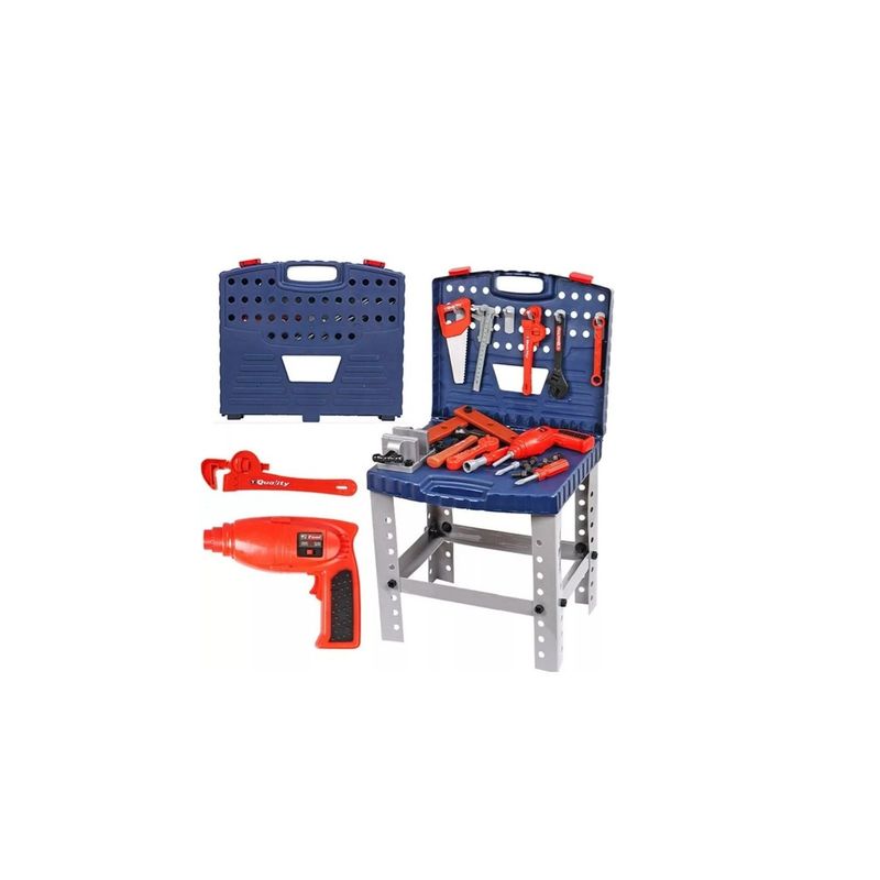 GENERICO - Kit Mesa De Trabajo Con Herramientas De Juguete