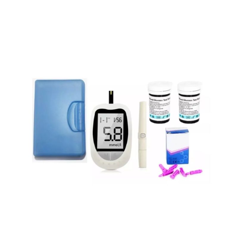 GENERICO - Medidor De Glicemia Glucómetro 50 Cinta 50 Lanceta pack