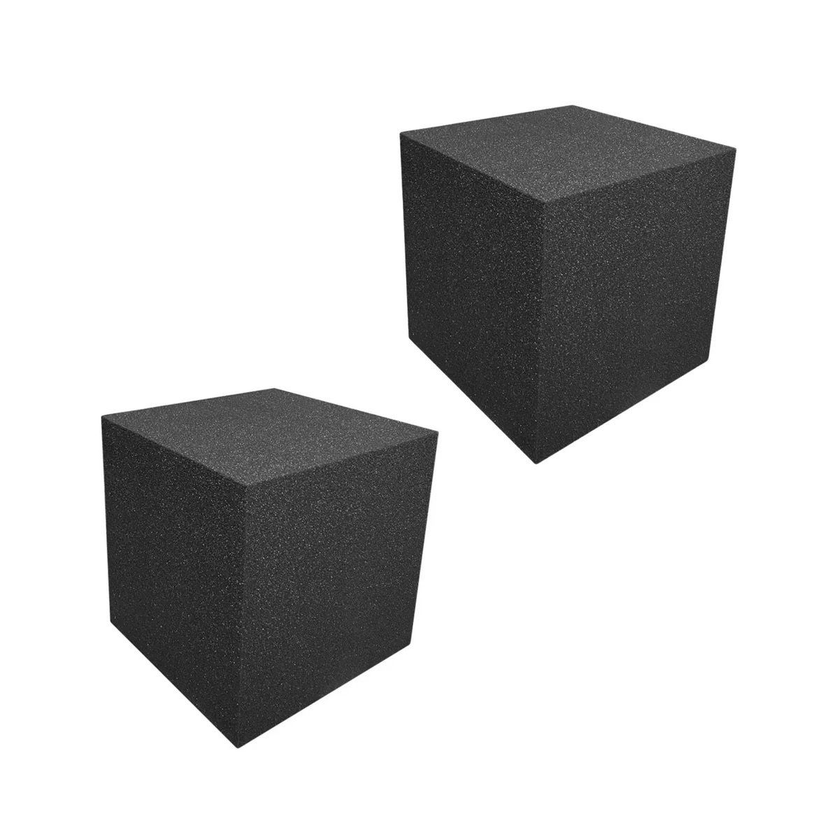 TROPIKA - Pack X2 Panel Acústico Cubo Atrapa Bajos AutoAdhesivo Negro