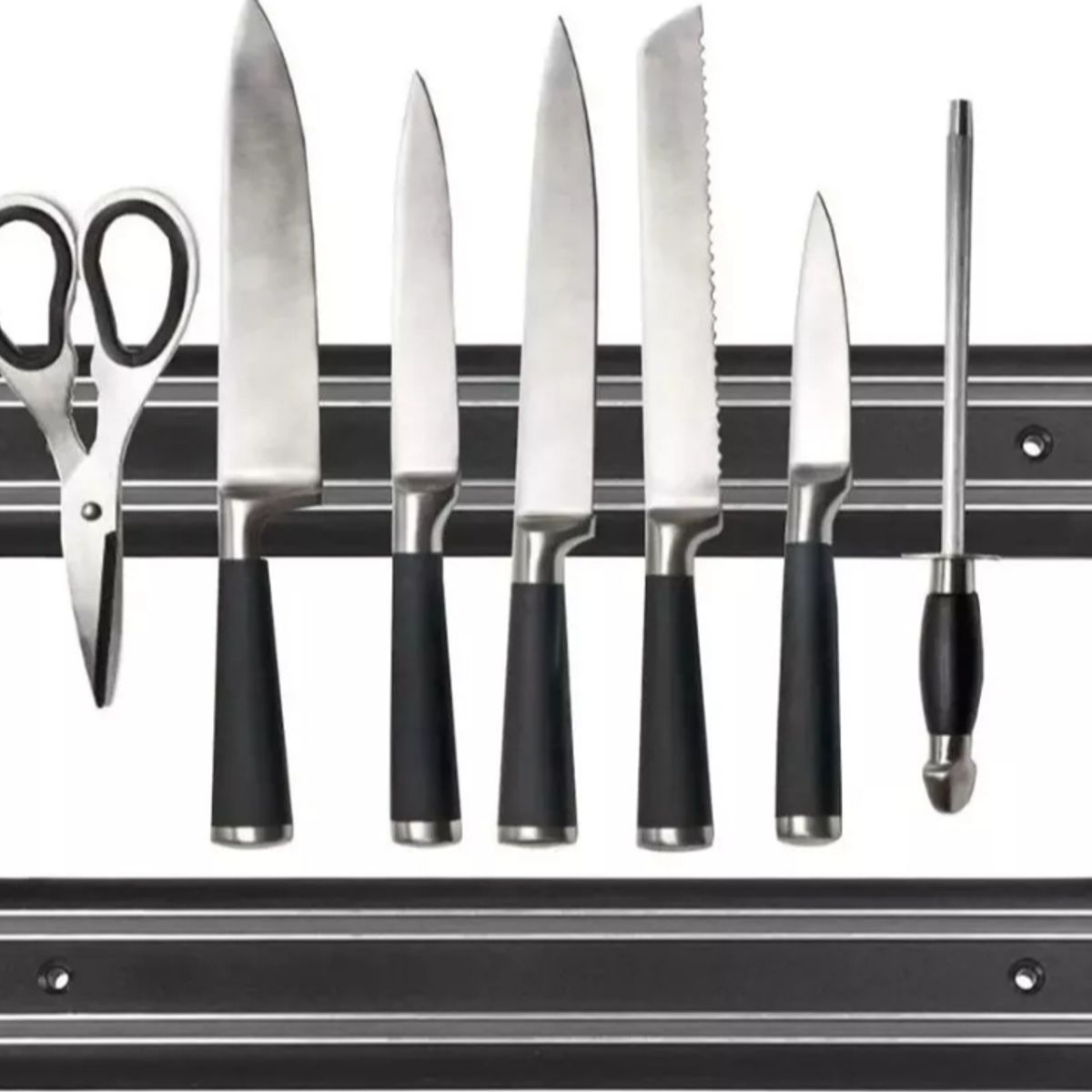 Barra Imán Magnética 50cm Imantada Para Cuchillos Metales, marca GENERICO - Foto Principal