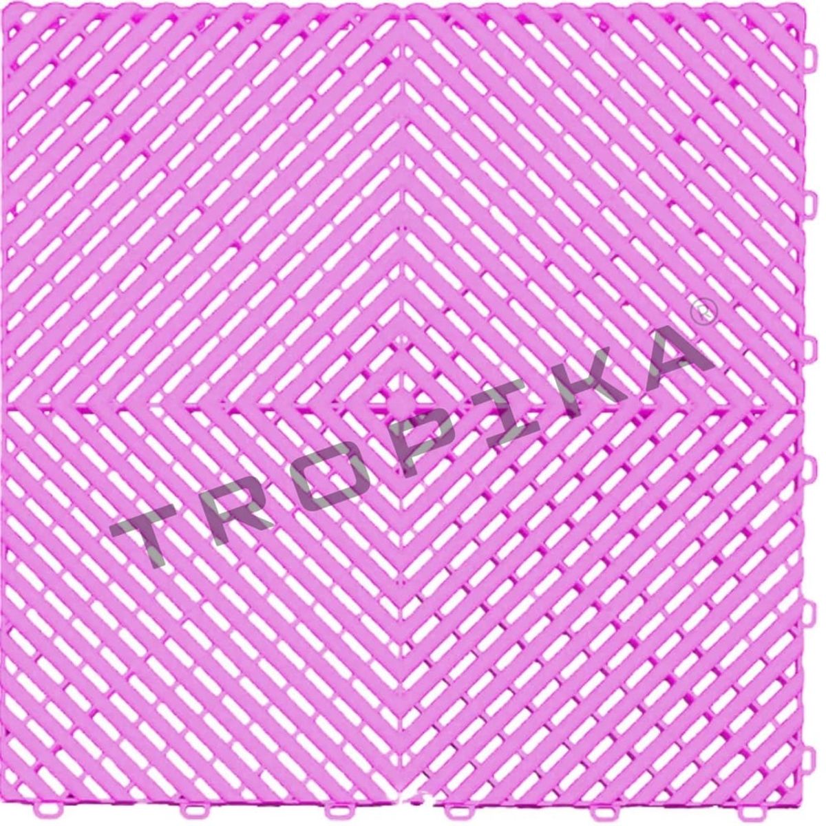 GENERICO - Piso de Garage Encastrable Modular Spectra Pack x12 Rosado