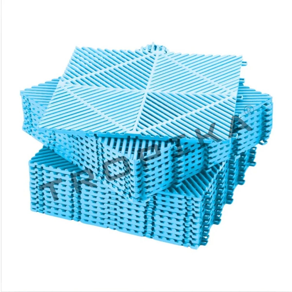 GENERICO - Piso de Garage Encastrable Modular Spectra Pack x12 Celeste