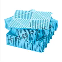 GENERICO - Piso de Garage Encastrable Modular Spectra Pack x12 Celeste
