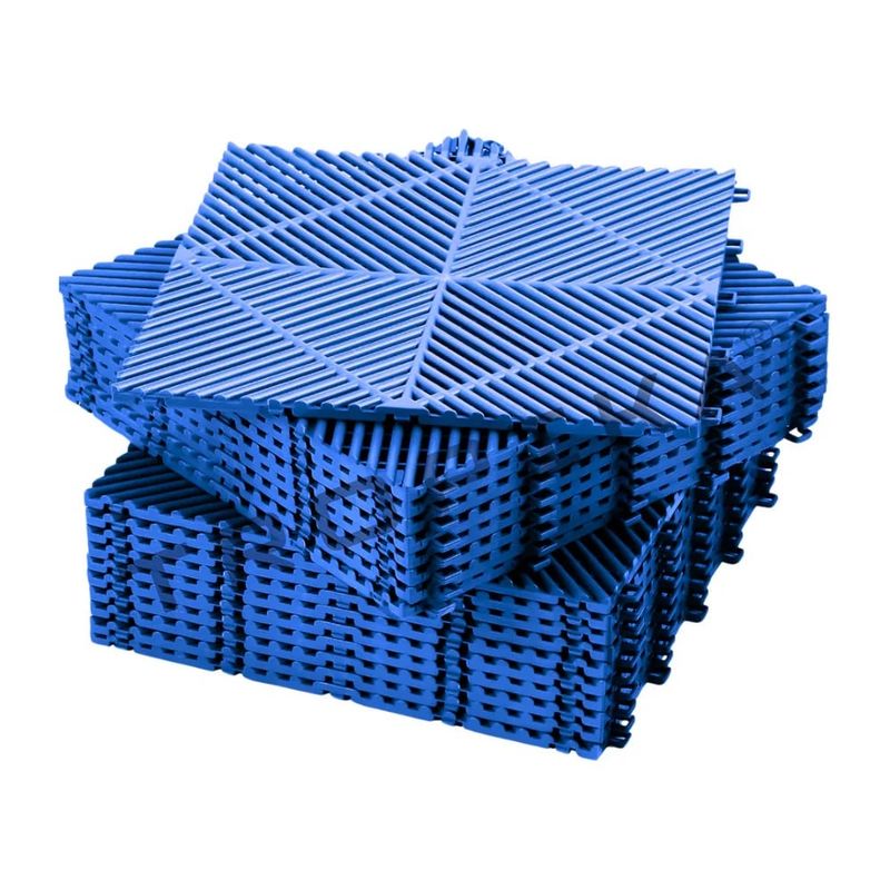 GENERICO - Piso de Garage Encastrable Modular Spectra Pack x40 Azul