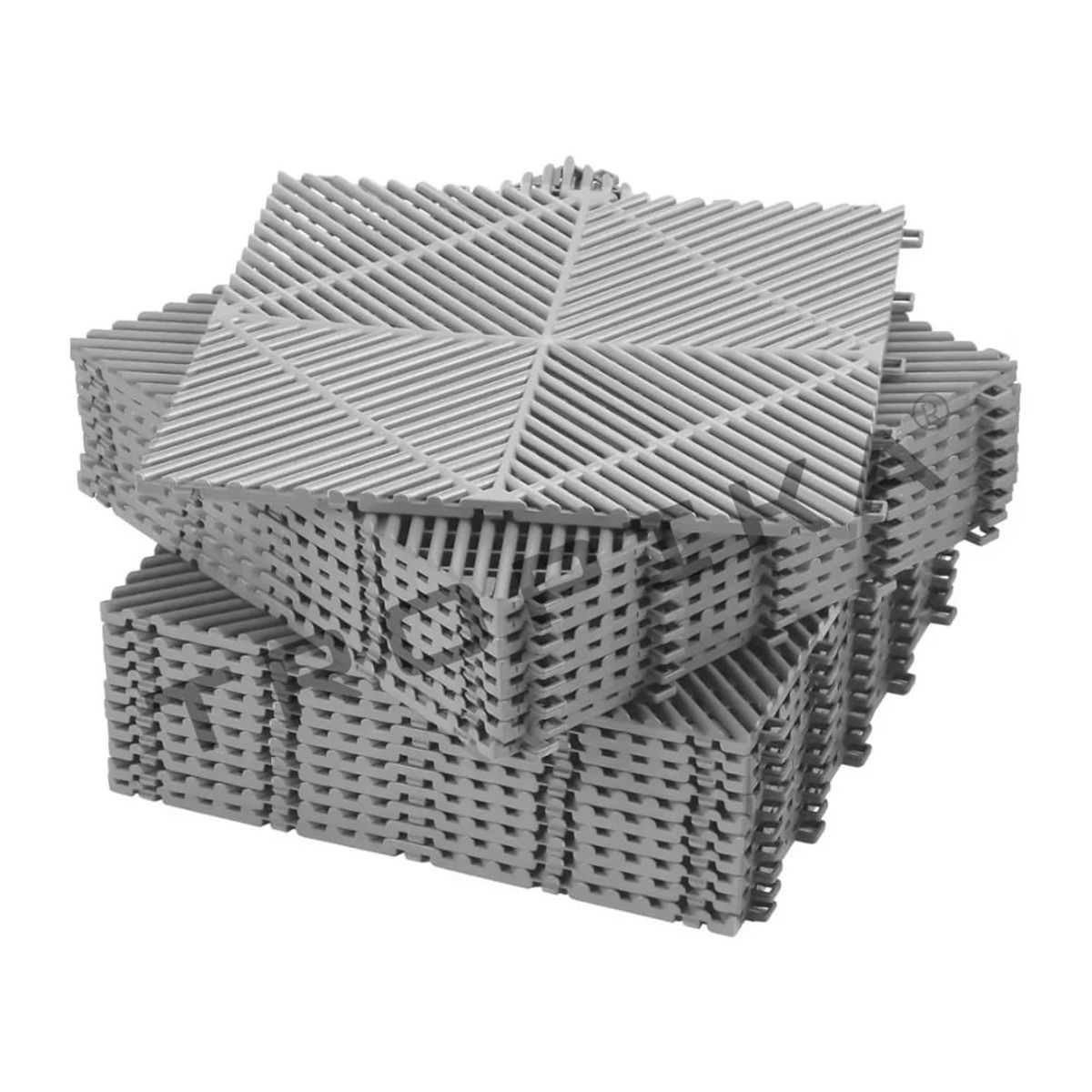 GENERICO - Piso de Garage Encastrable Modular Spectra Pack x12 Gris