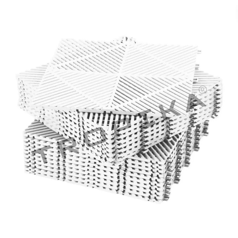 GENERICO - Piso de Garage Encastrable Modular Spectra Pack x12 Blanco