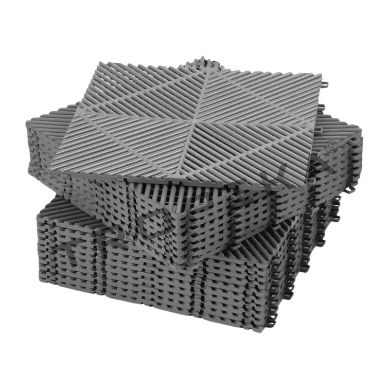 GENERICO - Piso de Garage Encastrable Modular Spectra Pack x12 Gris