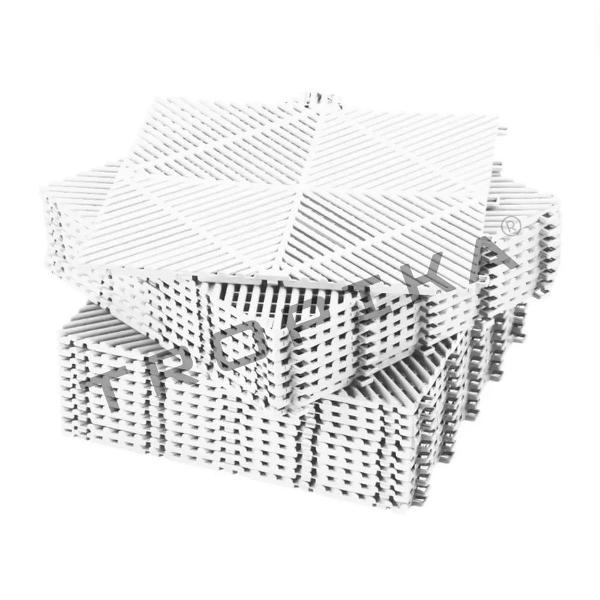 GENERICO - Piso de Garage Encastrable Modular Spectra Packx40 Blanco