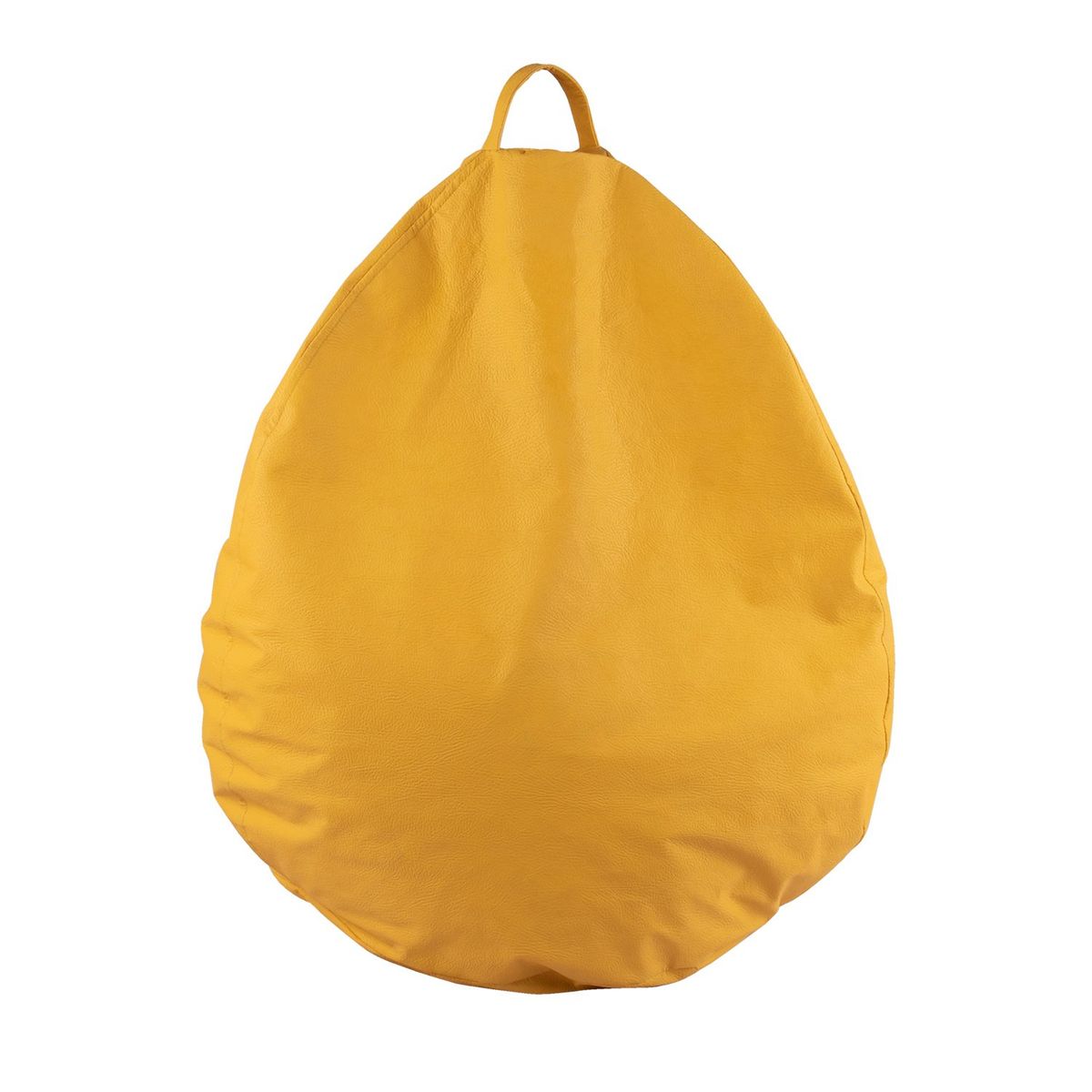 GENERICO - Pouf Pera Amarilla Eco Cuero 80x80x80 cm Máxima Design