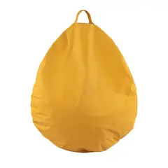 GENERICO - Pouf Pera Amarilla Eco Cuero 80x80x80 cm Máxima Design
