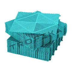 GENERICO - Piso de Garage Encastrable Modular Spectra Packx12 Esmeralda