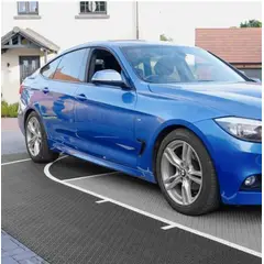 GENERICO - Piso Deportivo Modular Outdoor 4.6 m2 • Pack x50 Rojo