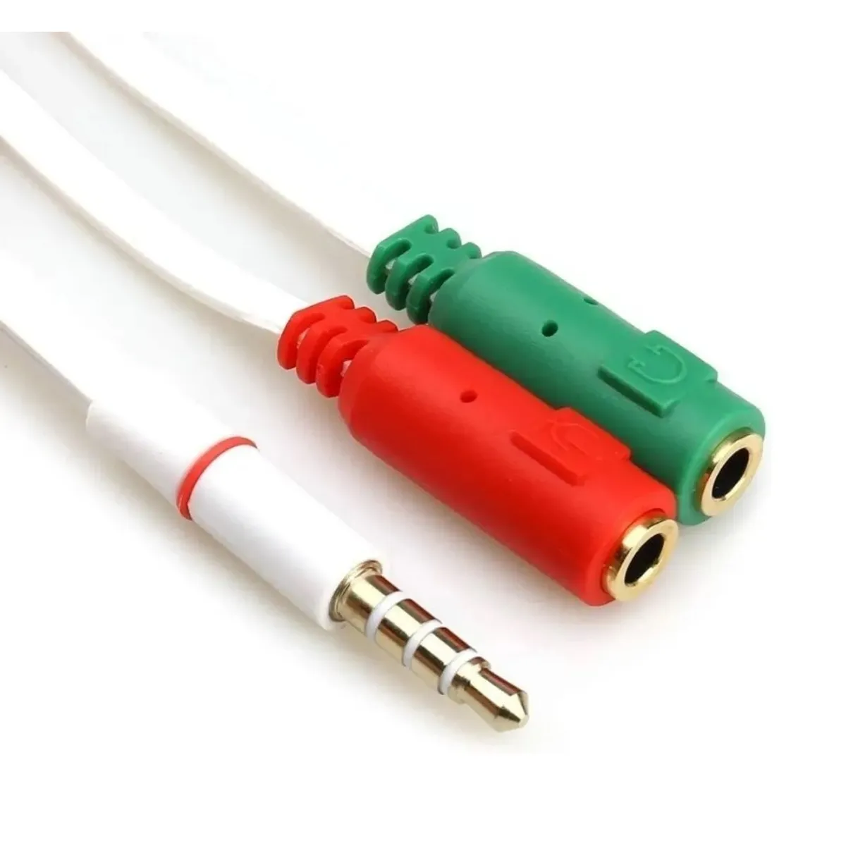 GENERICO - Cable adaptador microfono audio splitter jack 35mm ps4 xbox