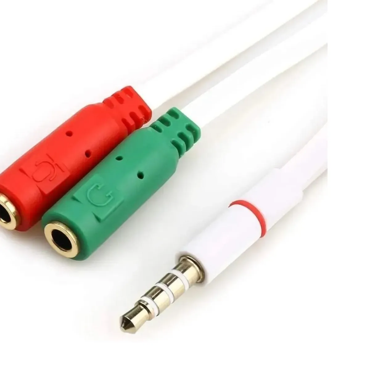 GENERICO - Cable adaptador microfono audio splitter jack 35mm ps4 xbox